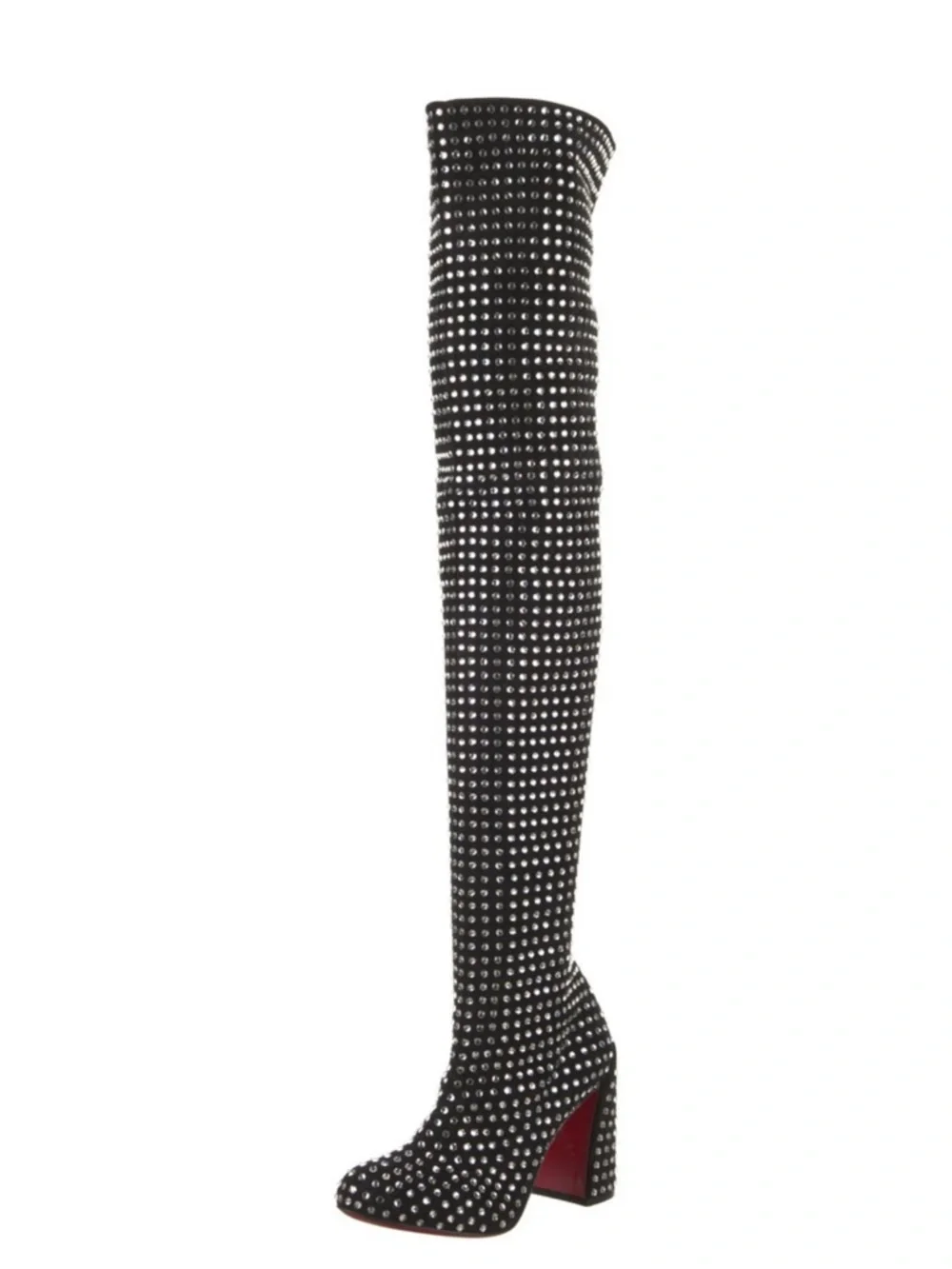 Christian Louboutin Studded Thigh High Boots